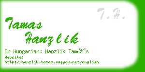 tamas hanzlik business card